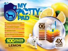 ＜購買正價貨品滿$300可換購＞　My Potty Pad 殿堂吸寵物尿墊 檸檬味 33x45cm (100片)