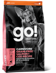 GO! SOLUTIONS™ Carnivore 活力營養系列 無穀物三文魚+鱈魚 狗糧配方 (1303045) 22磅 (粉紅色)