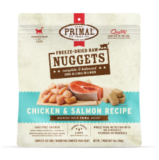 Primal (原始) – 雞+三文魚配方 貓用冷凍脫水糧 14oz x 2包優惠