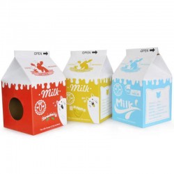 牛奶盒瓦通紙 貓抓板