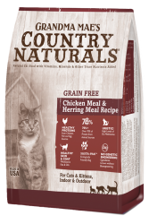 Country Naturals 無穀物 雞肉鯡魚低敏感配方 全貓糧 3磅 (啡袋)