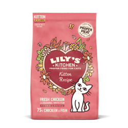 Lily's Kitchen 無穀物鮮雞 幼貓專用餐 乾糧 800g (粉紅袋)