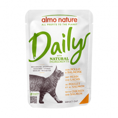 Almo Nature Dailymenu 雞肉+三文魚 濕包貓糧 70g x 30包 原箱優惠 (5270)