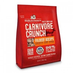 【購買正價貨品滿 $300/$800 可換購】　　　 Stella & Chewy's 小食 Carnivore Crunch - 牛肉配方 3.25oz 到期日: 16/7/2022