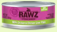 <11﹒11限定> RAWZ 96% 雞肉及雞肝 全貓罐頭 155g 到期日: 3/2025