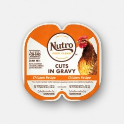 Nutro FEED CLEAN™ 濃汁肉塊雞肉 貓罐頭 (1盒2格各 37.5g) <橙色 Gravy>