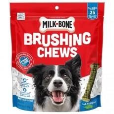 Milk Bone Brushing Chews 加鈣潔齒骨 小型/中型犬 (25-49lbs/ 25枝)