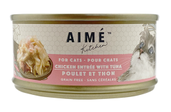 【購買正價貨品滿 $300/$800 可換購】　　　 Aimé Kitchen 雞肉配吞拿魚Chicken with Tuna 貓罐 85g  到期日: 16/12/2023