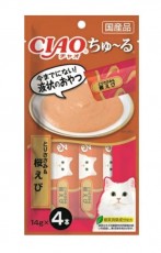 Ciao 雞肉 + 櫻花蝦醬醬 14g (14g x4) 到期日: 3/2026 (SC-99)