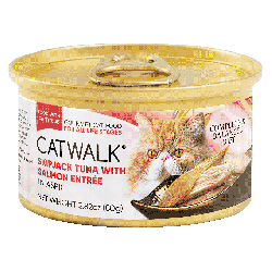 CATWALK 鰹吞拿魚 + 三文魚 貓主食罐 80g