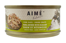 【購買正價貨品滿 $300/$800 可換購】　　　  Aimé Kitchen 吞拿魚配扇貝Tuna with Scallop 貓罐 85g  到期日: 19/12/2022