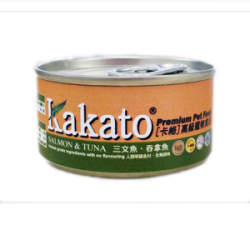 Kakato 卡格 三文魚+吞拿魚 貓狗罐頭 70g x 48罐 原箱優惠 (714)