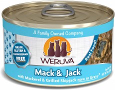 ✨恭賀新禧✨ Weruva 野生鯖魚+鰹魚 (含野生吞拿魚) (Mack And Jack) 貓罐頭 3oz(85g) x 6罐優惠