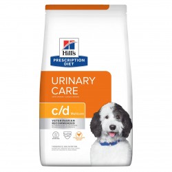 [凡購買處方用品, 訂單滿$500或以上可享免費送貨]　　Hill's 處方食品  c/d Multicare 狗隻泌尿道健康處方 狗糧 17.6磅