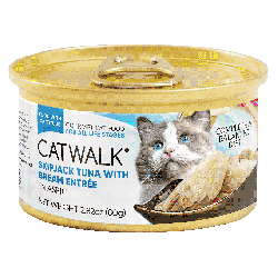 CATWALK 鰹吞拿魚 + 鯛魚 貓主食罐 80g (到期日: 11/07/2024)