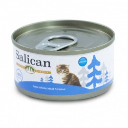 【購買正價貨品滿$300/$800可換購】　　　  Salican 挪威森林 白肉吞拿魚 (慕斯) 幼貓罐頭  85g (藍) 到期日: 07/12/2023 