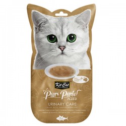 ⭐購買正價貨品滿$500可換購⭐　　　 Kit Cat Purr Puree Plus+ 蔓越莓吞拿魚醬 (泌尿護理) 貓小食 60g (15g x4小包) <金色>   