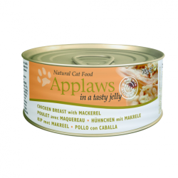 Applaws 啫喱系列 雞胸 & 鯖魚 貓罐頭 70g x24罐原箱優惠