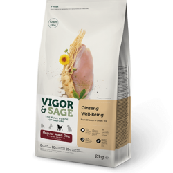 Vigor & Sage 雞肉、人參無穀物配方[成犬糧] 12kg