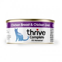 Thrive 脆樂芙 Complete 鮮雞胸肉+雞肝 貓主食罐 75g