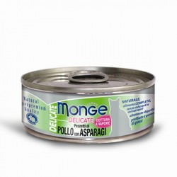 Monge 鮮味雞肉系列 - 雞肉配蘆筍 80g x 24罐 原箱優惠
