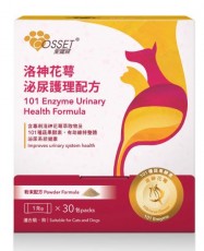 ＜購買正價貨品滿$500~可以優惠價$168換購＞ Cosset 洛神花萼泌尿護理配方（犬貓通用）1g x 30包 到期日: 10/2027