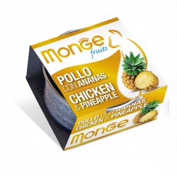 MONGE 清新水果系列 - 鮮雞肉配菠蘿 貓罐頭 80g x 24罐 原箱優惠