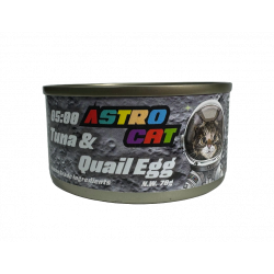 【購買正價貨品滿$300~可以以優惠價$5換購】Astro Cat 無穀物肉絲湯罐 05:00 Tuna & Quail Egg 鵪鶉蛋+吞拿魚 70g