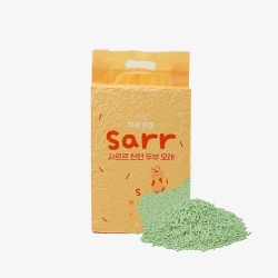 <<限時優惠>> 購物滿$300, 即可以以$29試用價, 購買  韓國 sarr 3.0mm 豆腐砂 (綠茶) 7L