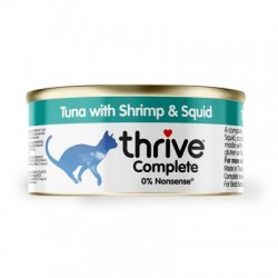 Thrive 脆樂芙 complete 吞拿魚+蝦+墨魚 貓主食罐 75g  到期日:  1/2027