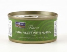 Fish4Cats 吞拿魚塊 + 青口 (Tuna Fillet with Mussel) 貓罐頭 70g