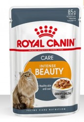 Royal Canin 法國皇家  精煮肉汁 (Gravy) 成貓 皮毛加護主食(Hair & Skin Care) 貓濕包 85克 X12包