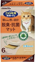 Kao 日本花王 雙層貓砂盆専用 松木尿墊 6件裝 x10包原箱優惠