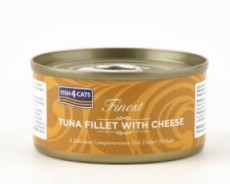Fish4Cats 吞拿魚塊 + 芝士 (Tuna Fillet with Cheese) 貓罐頭 70g