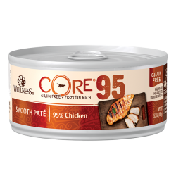 Wellness CORE 95% 鮮肉醬系列 無穀物 雞肉 貓罐 x24罐優惠