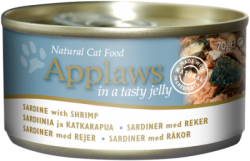 Applaws Jelly系列 沙丁魚+蝦 貓罐頭 70g x24罐原箱優惠