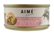 <<限定優惠>> Aimé Kitchen 無穀物 Chicken with Tuna 雞肉配吞拿魚 主食貓罐頭 85g