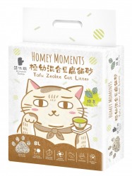 Homey Moments 綠荼活性碳 極幼混合豆腐貓砂 (1.5mm) 8L