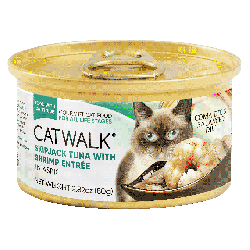 CATWALK 鰹吞拿魚 + 海蝦 貓主食罐 80g