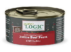 ＜購買正價貨品滿$300~可以優惠價$15換購＞　Nature's Logic 自然邏輯 牛肉 貓主食罐 156g 