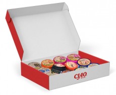 ciao貓罐頭禮盒套裝(內含10罐隨機ciao 80g罐頭+ 2個罐頭形狀玩具+ 1包醬醬小食)