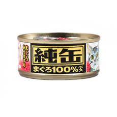 ＜購買正價貨品滿$300~可以優惠價$7.5換購＞ Aixia（愛喜雅）純缶22號 吞拿魚塊 貓罐頭 65g (JMY-22)