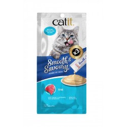 <<新品優惠>>Catit Smooth & Savoury 鮮肉泥小食 Lickable Cat Treats  吞拿魚 Tuna 60g (15g x4 獨立包裝)