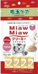 Miaw Miaw MMCM8 吞拿魚味去毛球肉泥貓小食 15 (內含4小包)