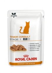 [凡購買處方用品, 訂單滿$500或以上可享免費送貨]　　Royal Canin - Senior Consult Stage 1 老貓第一階段 處方貓濕包 100g x 12包  到期日:14/12/2022