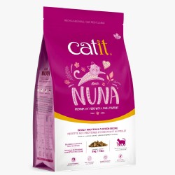 Catit Nuna 低致敏無麩昆蟲蛋白全貓糧 - 雞肉味 5kg (桃紅)