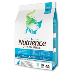 【購買正價貨品滿$300/$800可換購】　　　 Nutrience 紐翠斯 無穀物7種魚全貓配方2.5kg (5.5lb) (藍白) 到期日: 18/10/2022