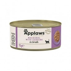 Applaws 愛普士 鯖魚+沙甸魚 成貓罐頭 70g (1015)