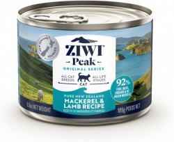 ZiwiPeak 巔峰 鮮肉貓罐頭 - 鯖魚+羊肉 185g