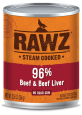 ＜本月優惠＞ Rawz 96% Beef & Beef Liver Pate 牛肉、牛肝全犬罐頭 354g x 12罐 原箱優惠